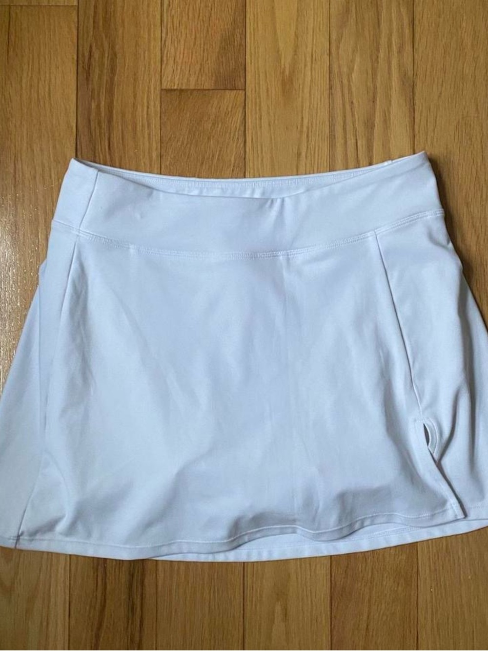 White Athletic Mini Skater Skort